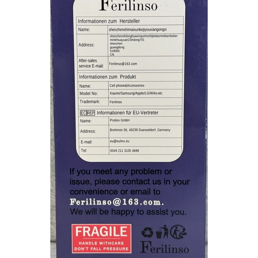 Ferilinso 3pk Tempered Glass Screen‎ Protector For iPhone 15 Pro - Picture 4 of 4